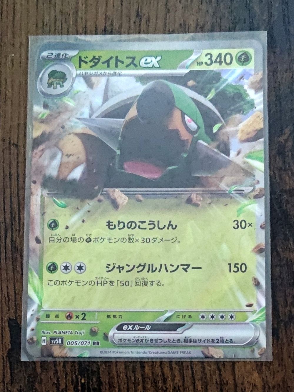 Holo Japanese Torterra ex (005/071) Pokemon Trading Card